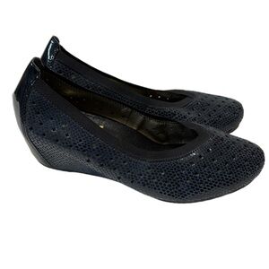 Navy Rieker L4755-14 Wedge Ballet 40